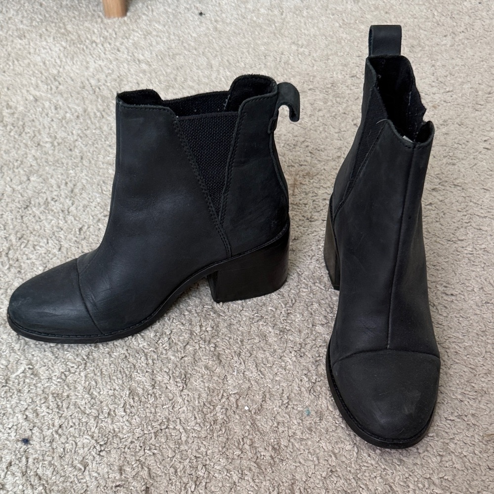 TOMS black booties